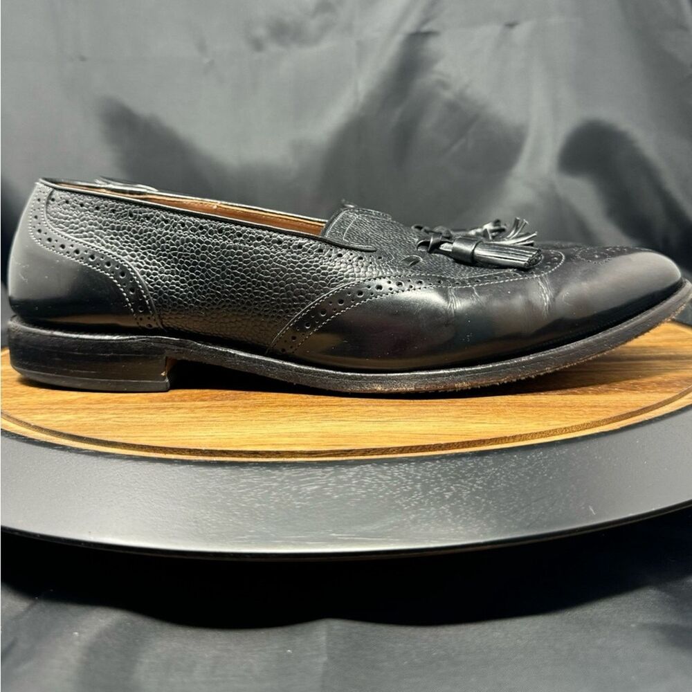 Allen Edmonds Black Auburn Wingtip Tassel Loafer Men's Size 11D